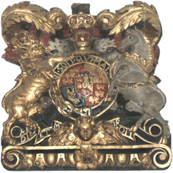 Royal Arms of George III over the south door